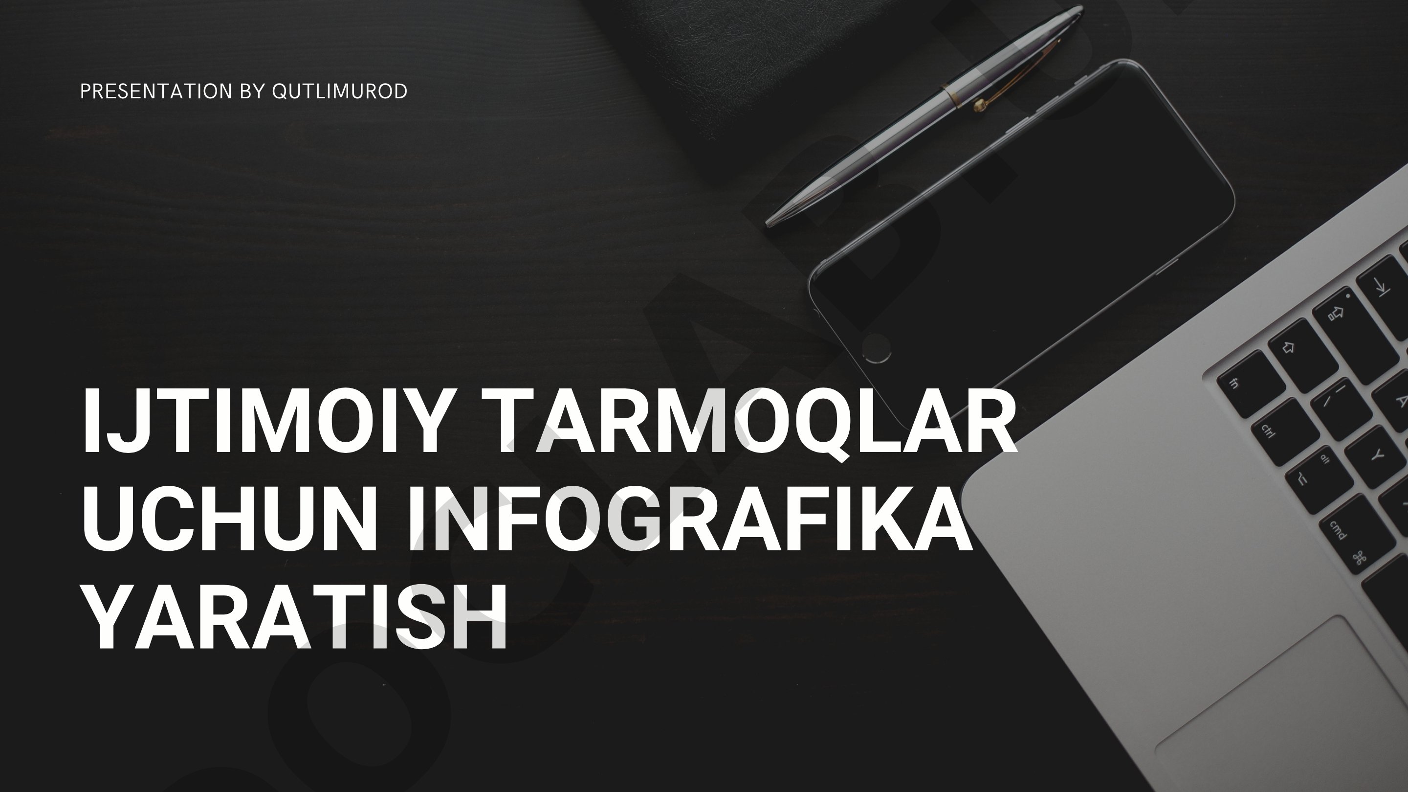 Ijtimoiy tarmoqlar uchun infografika yaratish