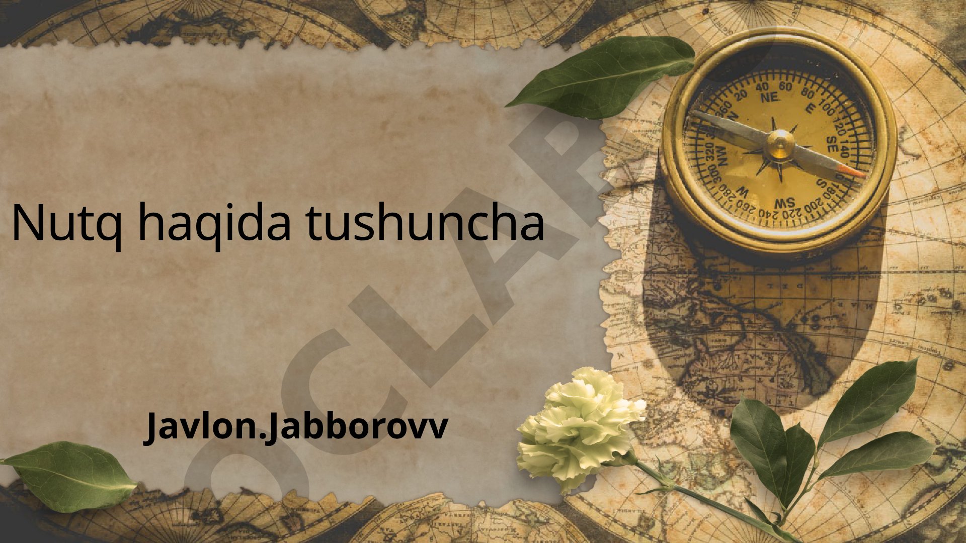 Nutq haqida tushuncha