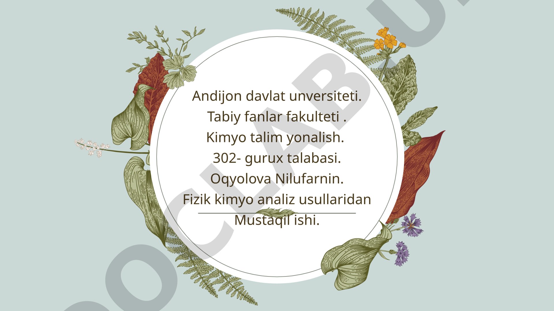 Fizik kimyoviy analizning optik usullari