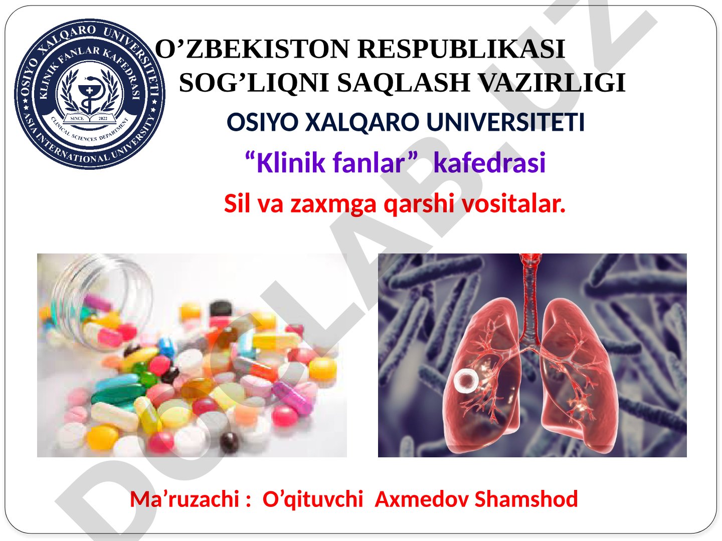 Sil va zaxmga qarshi vositalar