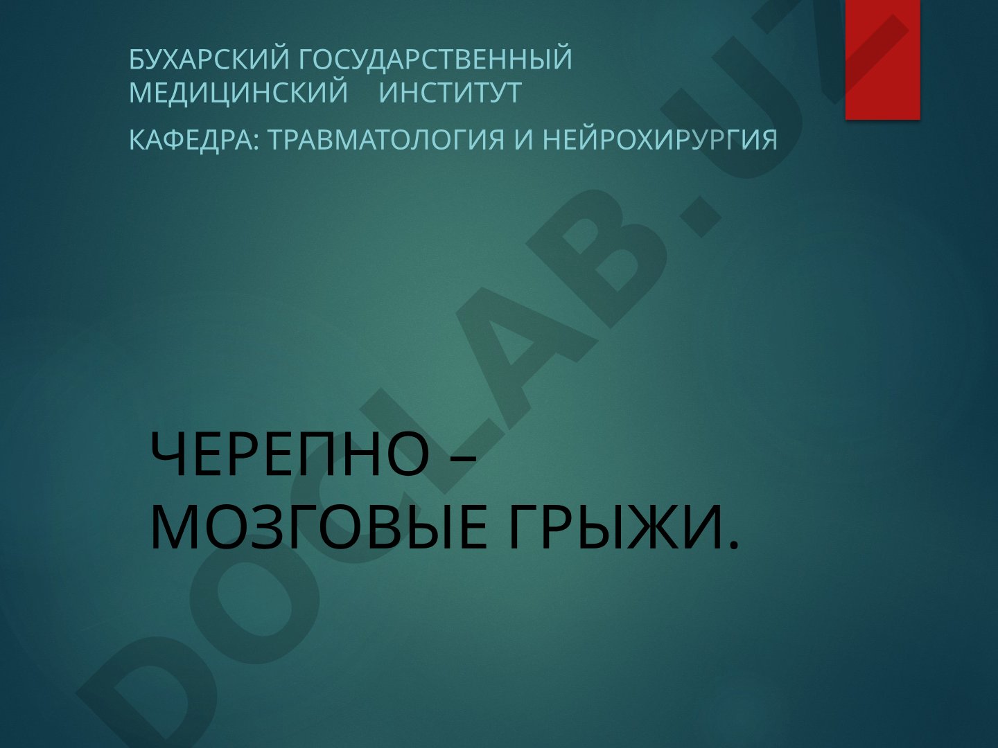 Черепно – мозговые грыжи