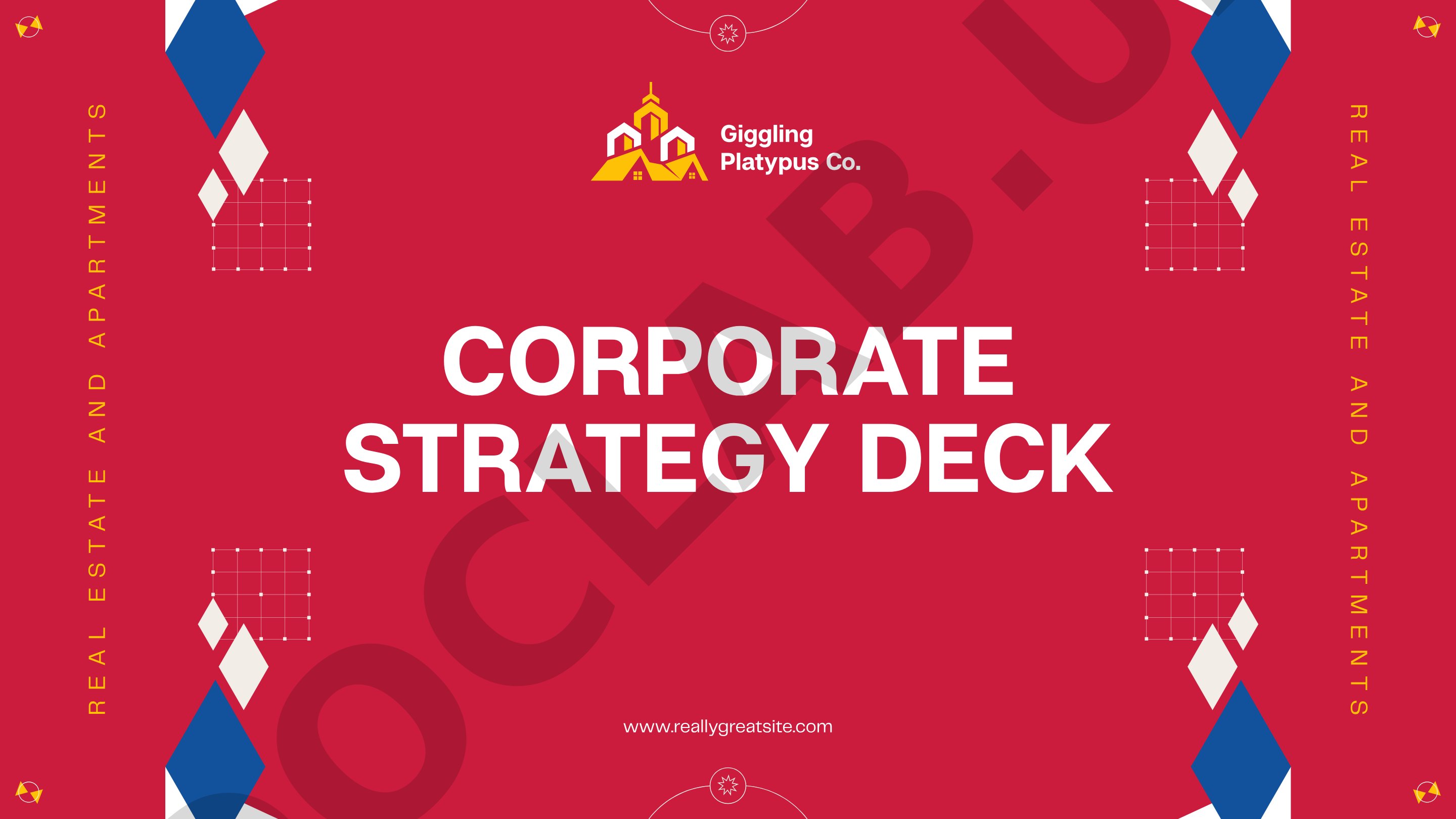 Giggling Platypus Co. Corporate Strategy Deck Real Estate and Apartments