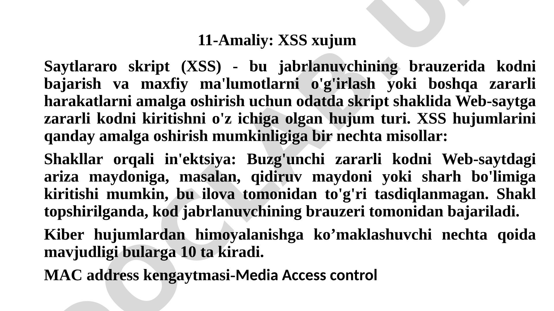 XSS xujum