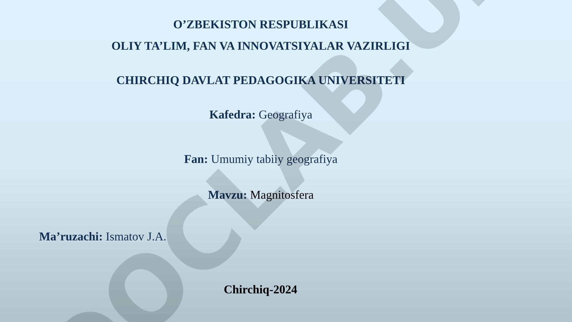 Magnitosfera