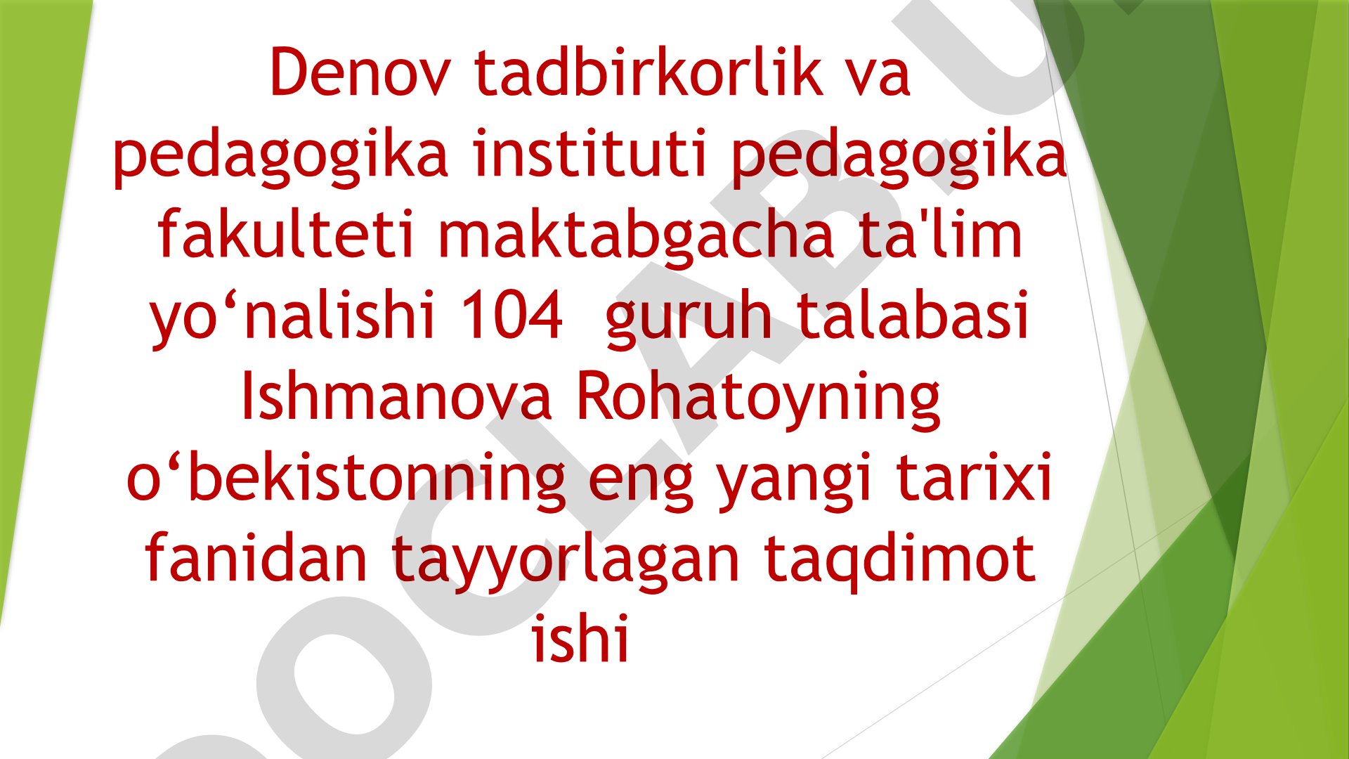 O’zbekistonda ijtimoiy sohada amalga oshirilayotgan o’zgarishlar mazmun va mohiyati