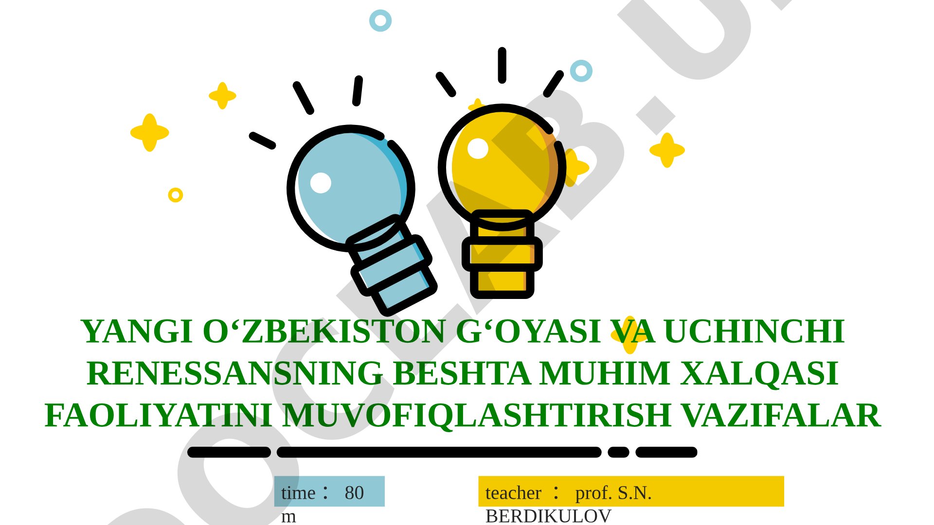 Yangi O‘zbekiston g‘oyasi va Uchinchi Renessansning beshta muhim halqasi