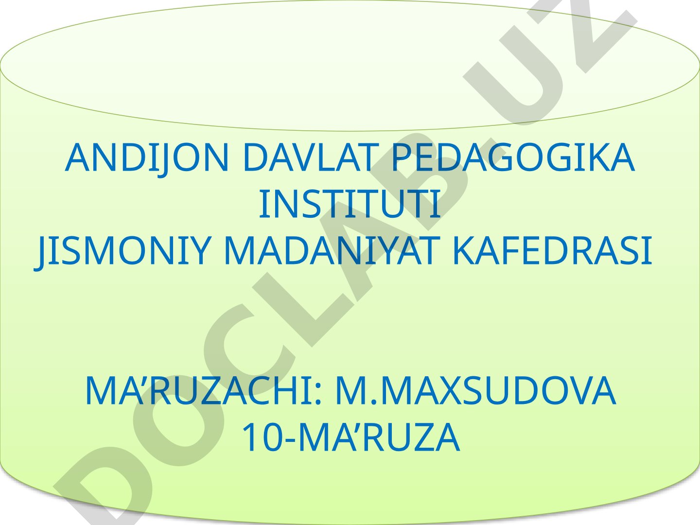 Nafas a'zolarining tuzilishi