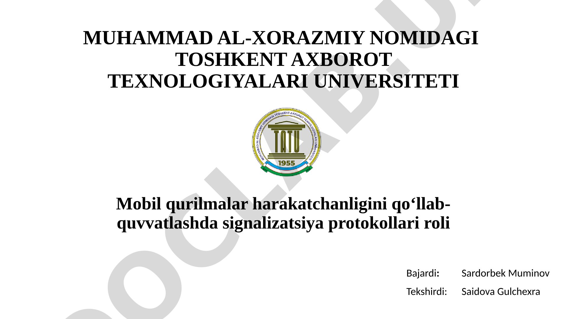 Mobil qurilmalar harakatchanligini qo‘llab-quvvatlashda signalizatsiya protokollari roli