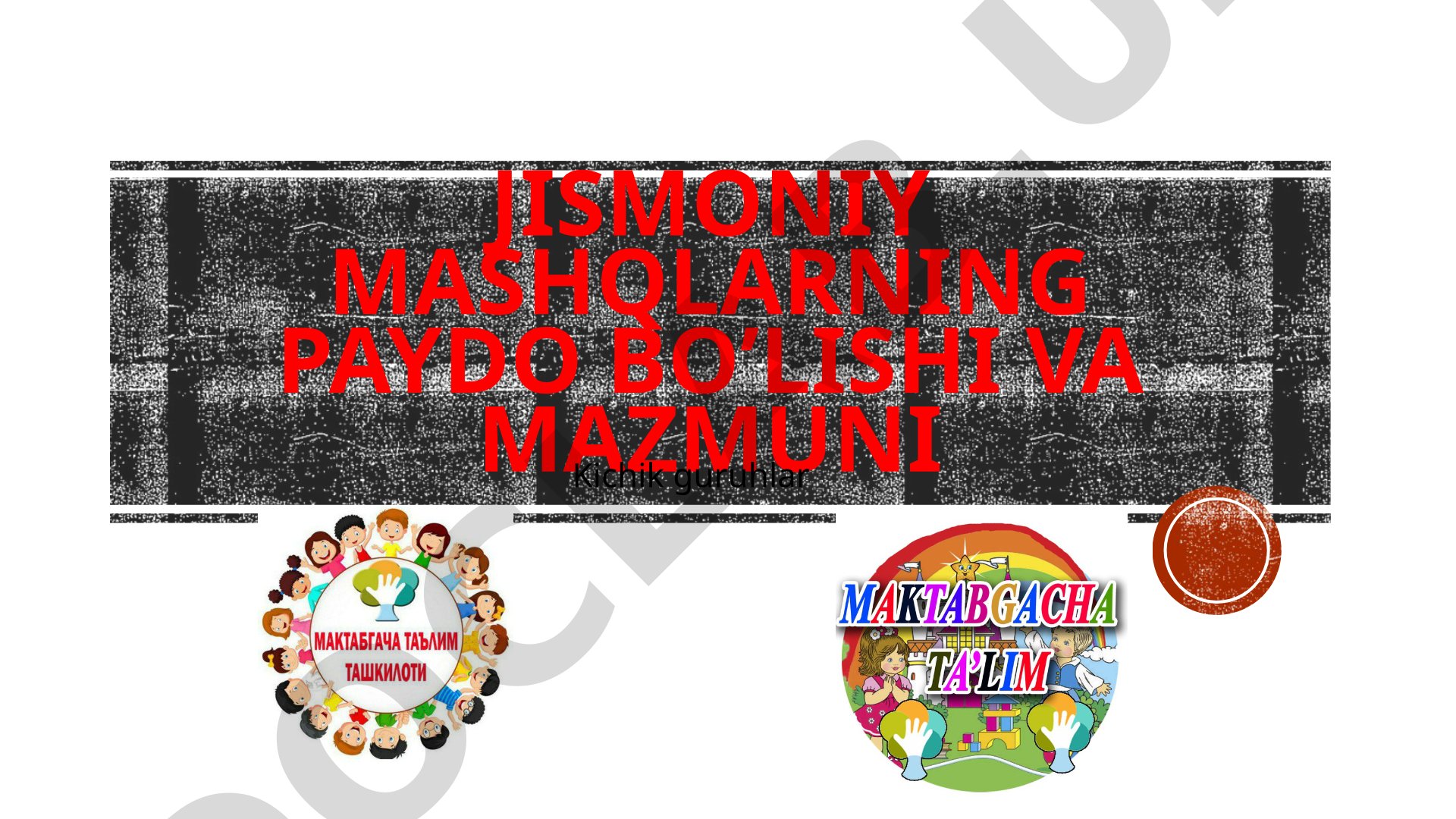 Jismoniy mashqlarning paydo bo’lishi va mazmuni