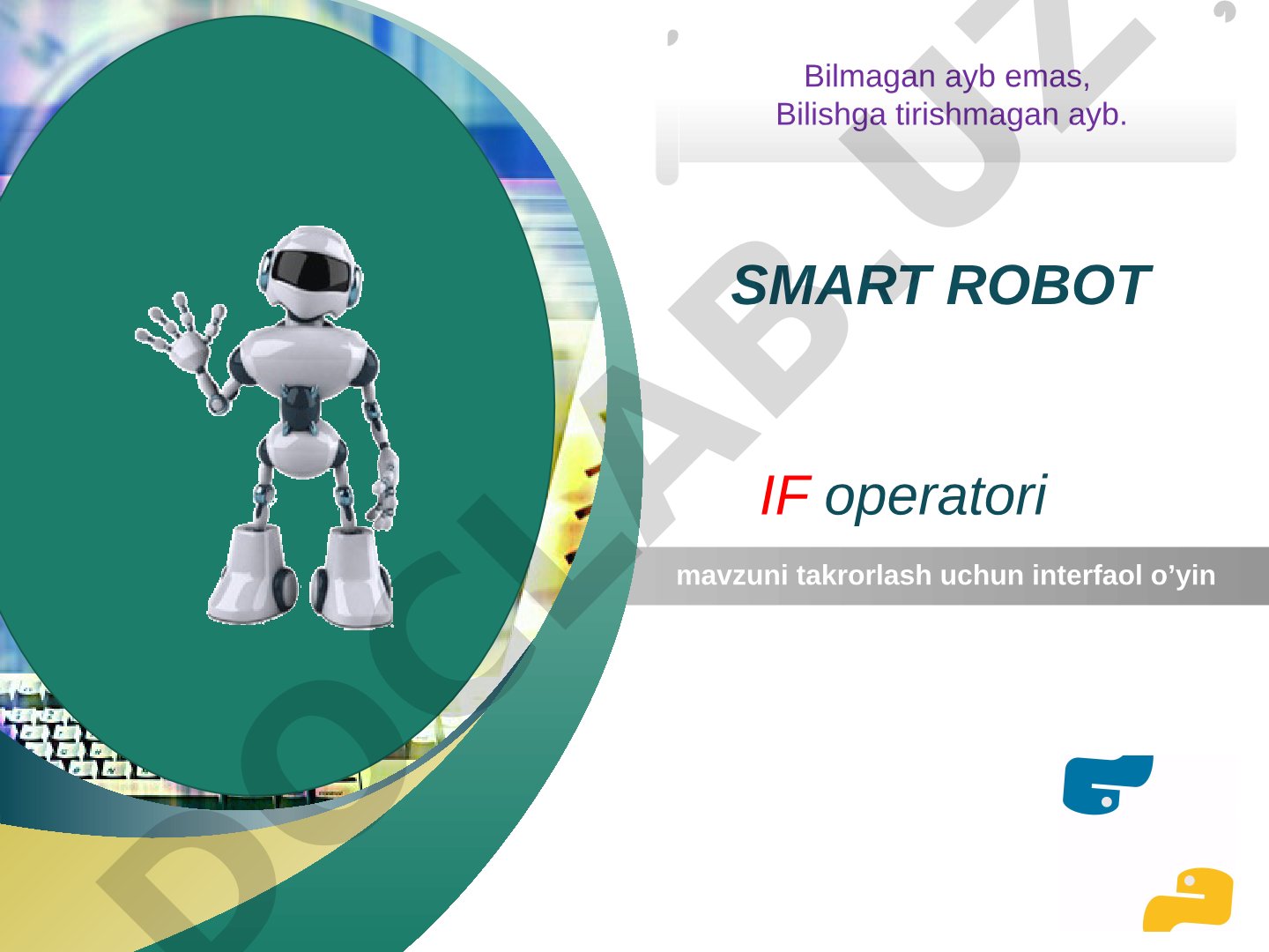 IF operatori interfaol o'yin