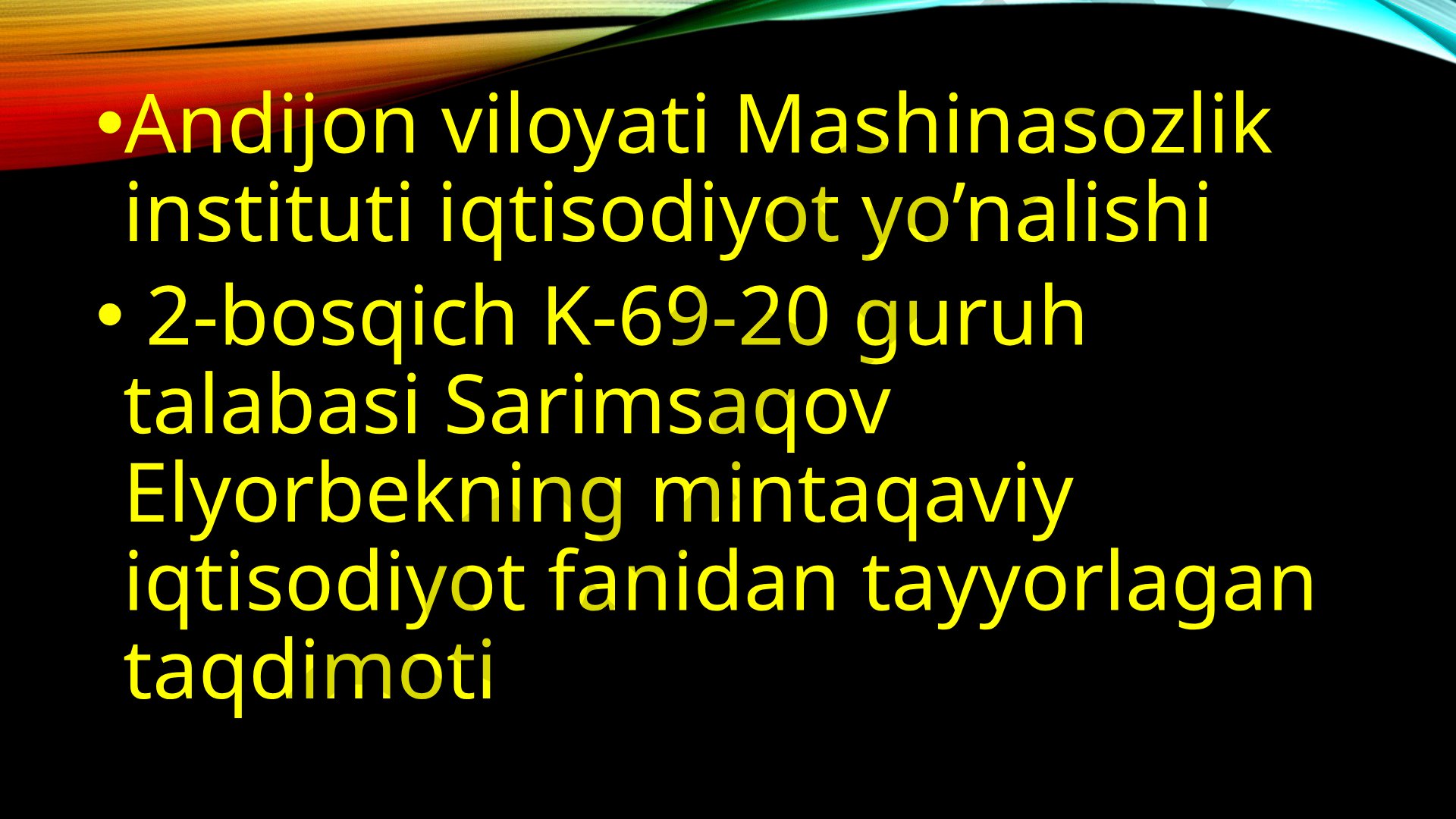 Andijon viloyati Buloqboshi tumanining mintaqasi iqtisodiyoti iqlimi joylashuvi sanoati xaqida