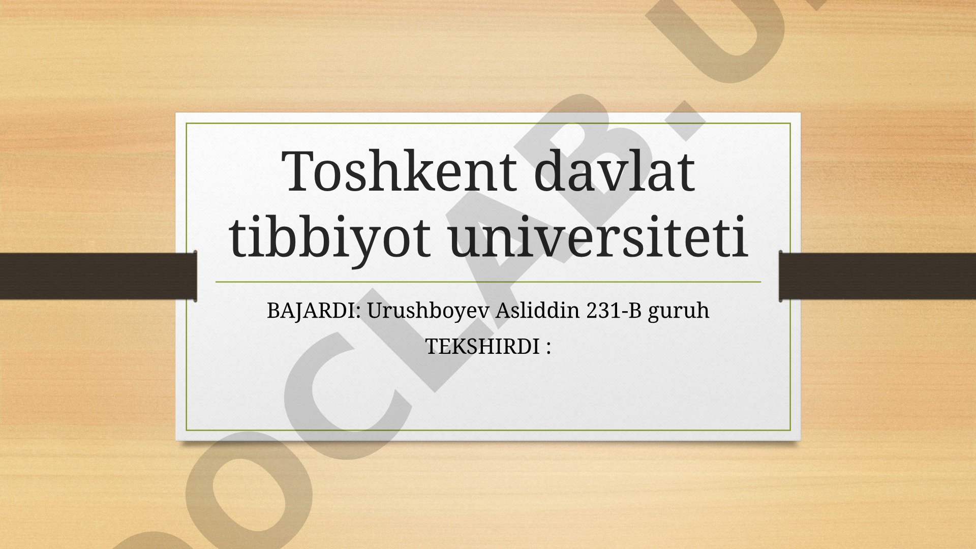 Bioxavfsizlik, uning strukturasi va qo'llashning huquqiy asoslari
