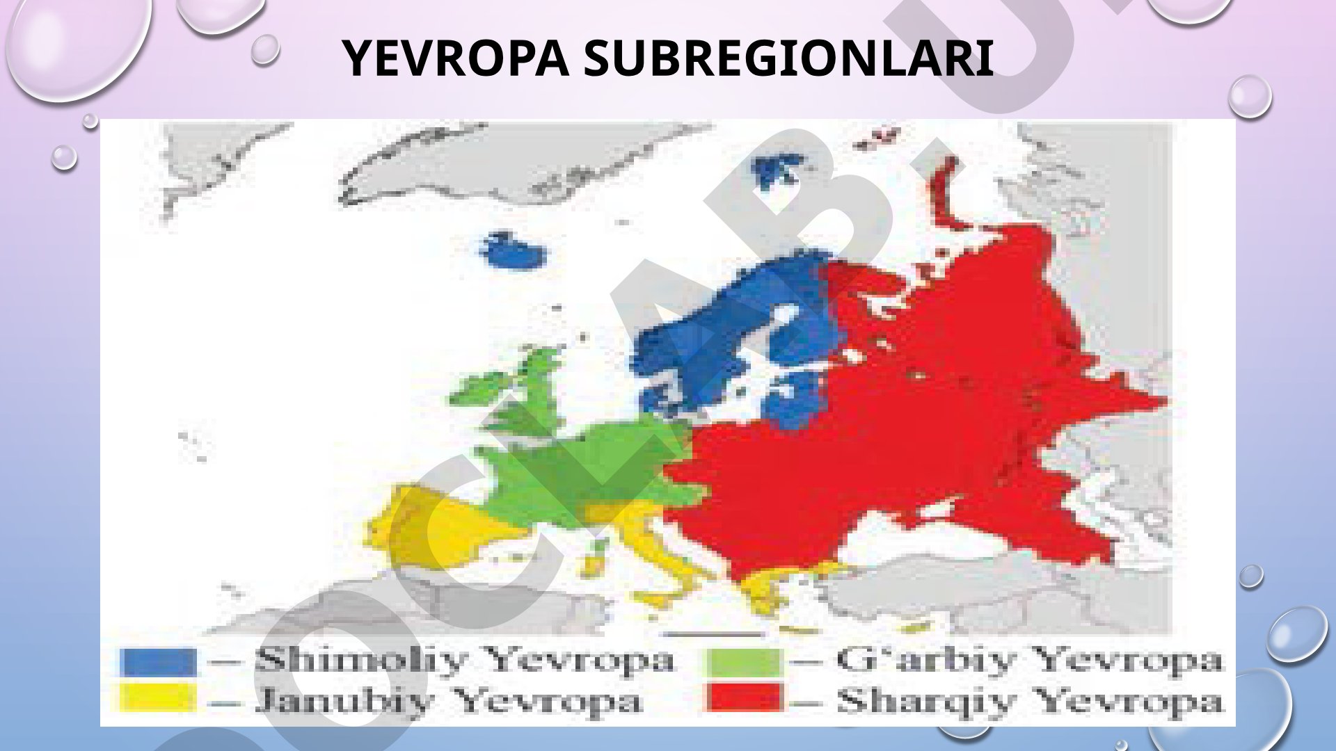 Yevropa subregionlari