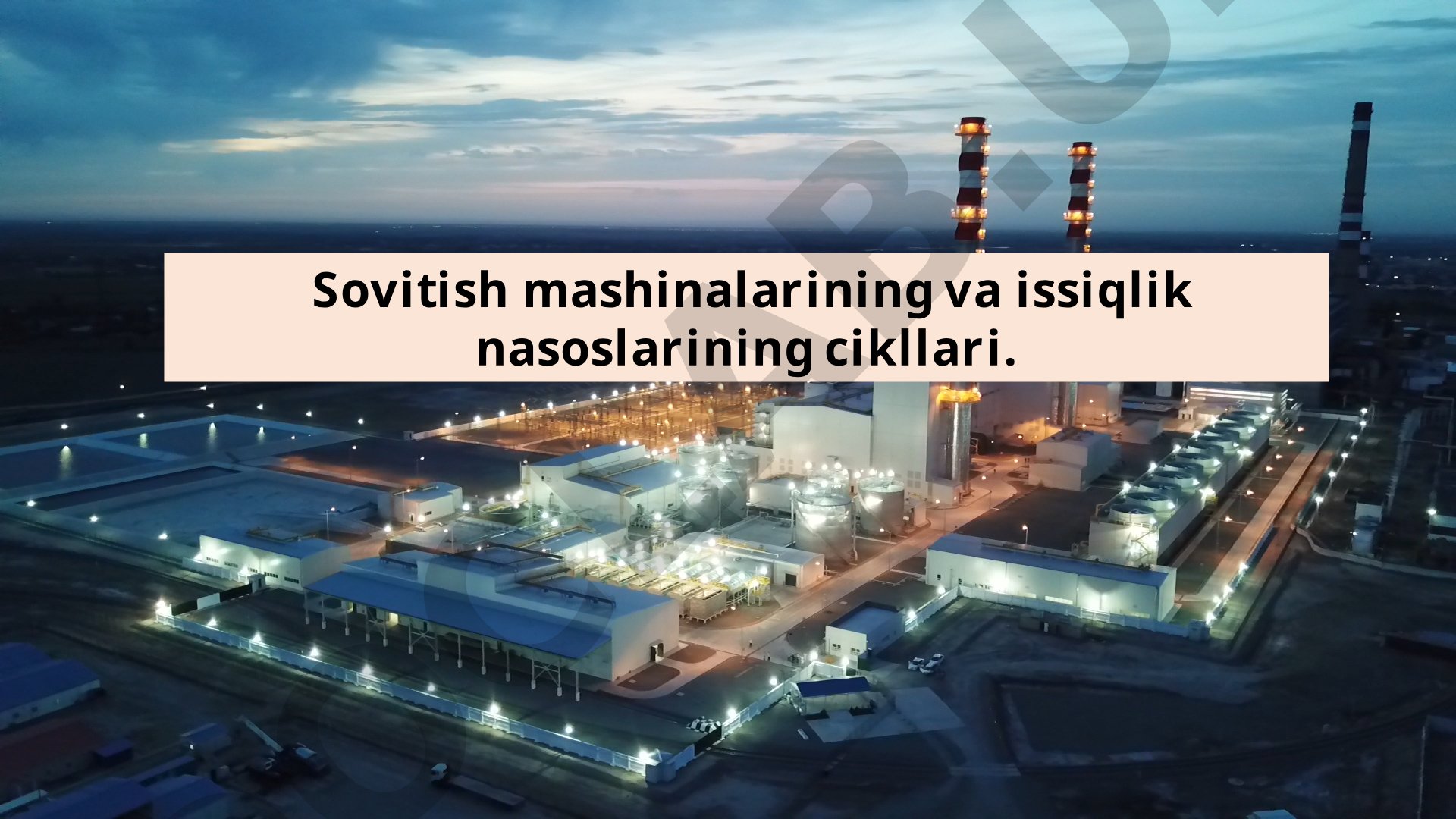Sovitish mashinalarining va issiqlik nasoslarining cikllari