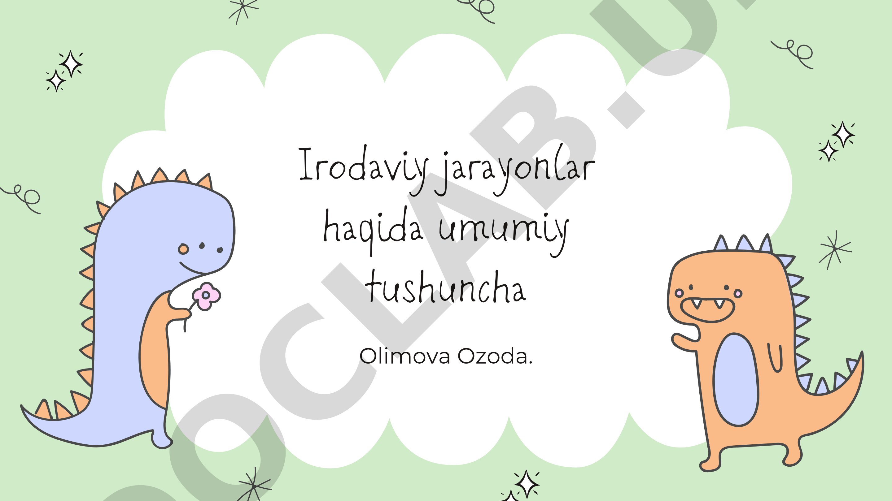 Irodaviy jarayonlar haqida umumiy tushuncha