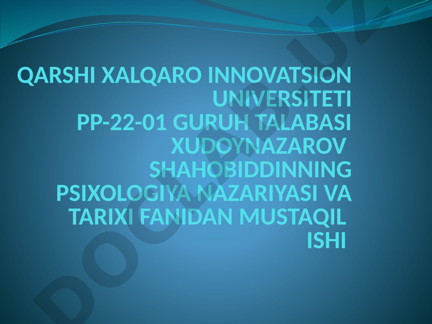 Psixolog kasbiy faoliyatining etikasi
