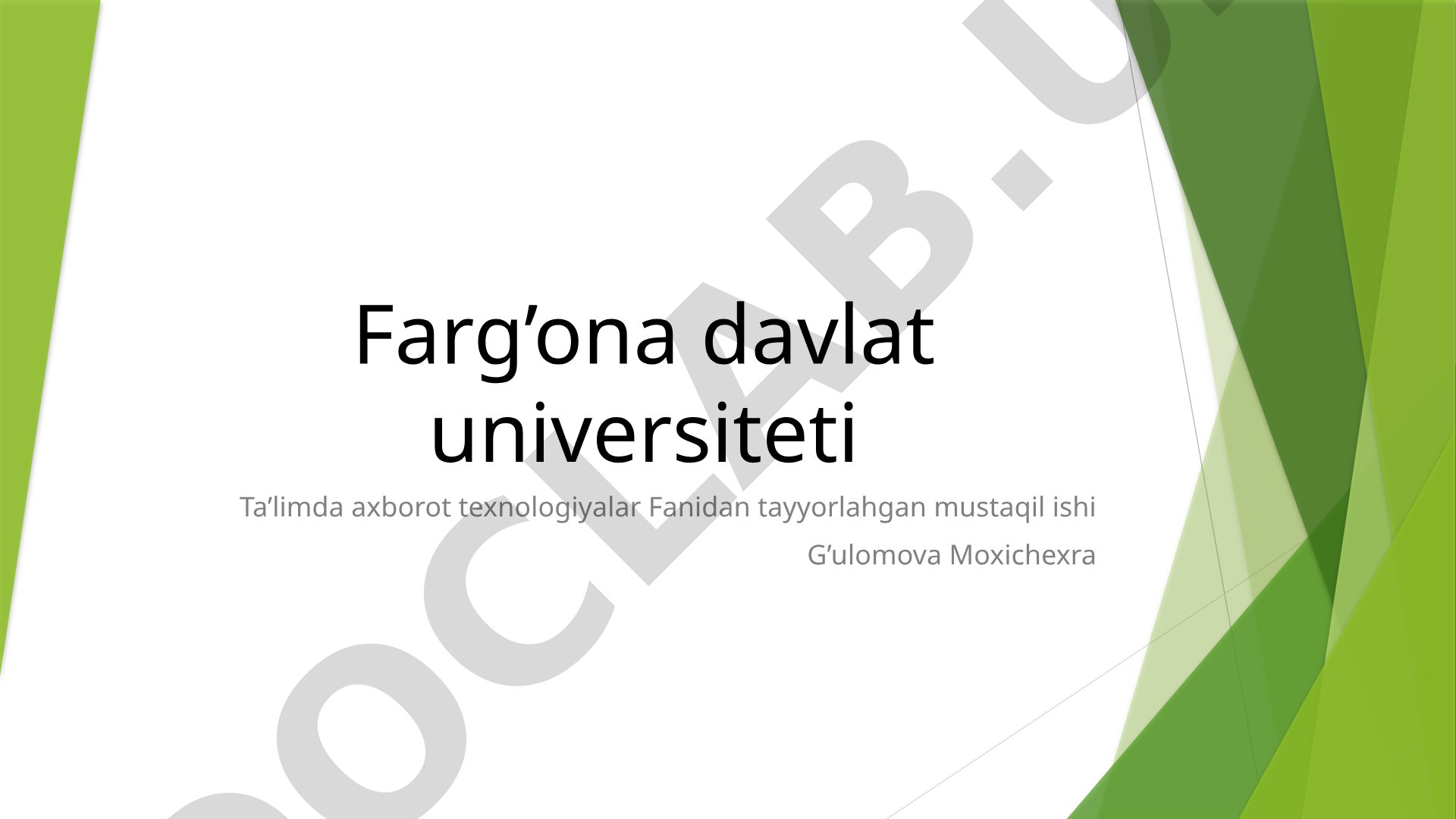 Windows OT ini o'z kompyuterga o'rnatish