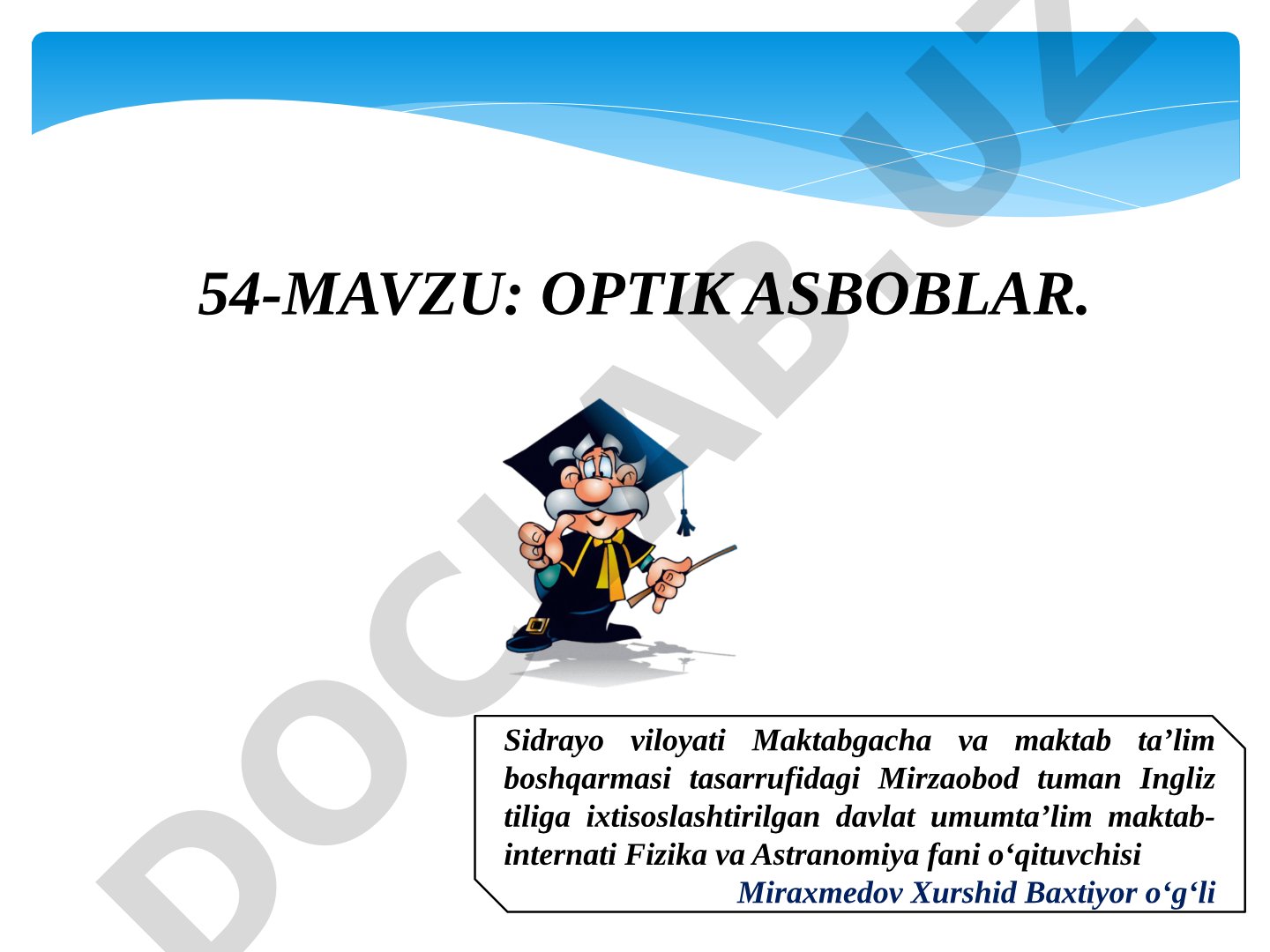 OPTIK ASBOBLAR