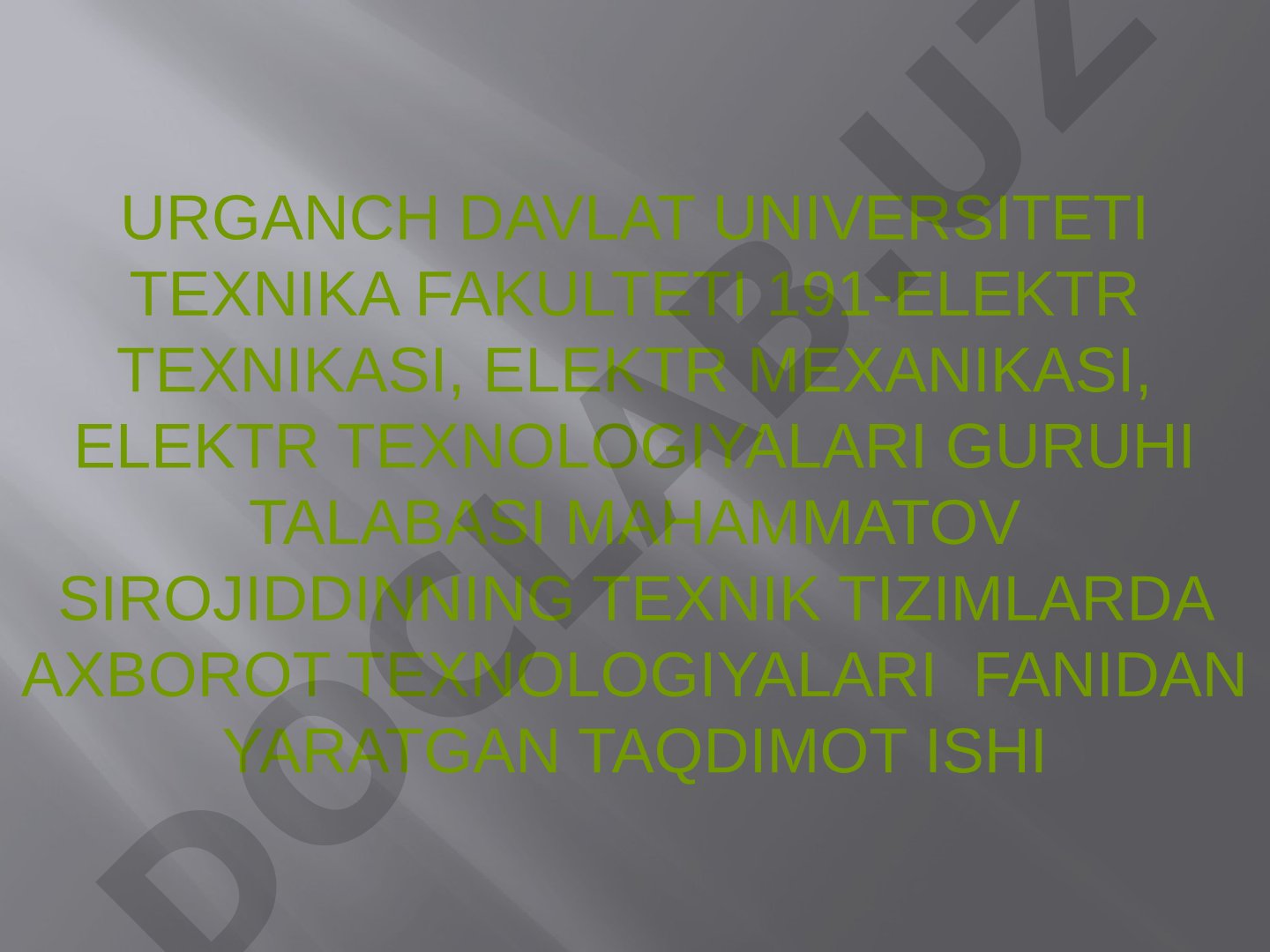 MATLAB ilovasida dasturlarni qo'llash