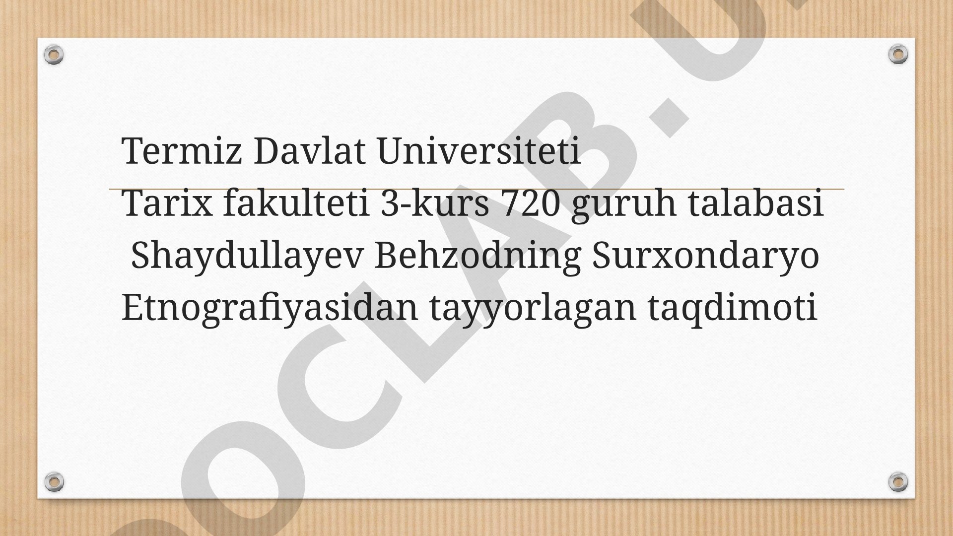 Surxon vohasida chorvachilikning rivojlanishi