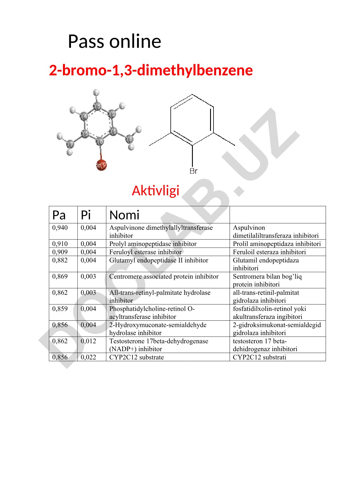 Aspulvinone dimethylallyltransferase va boshqa ferment inhibitorlari