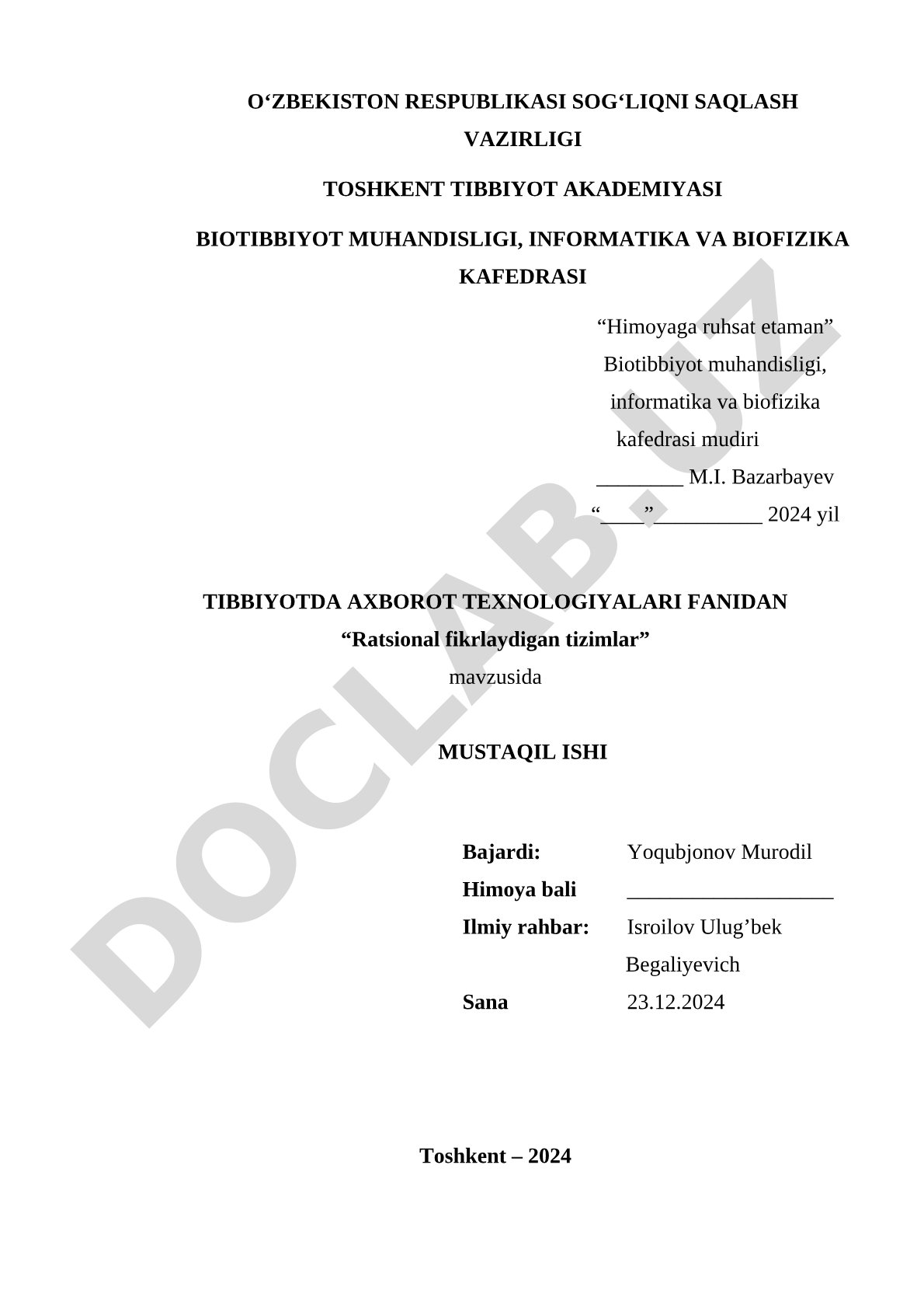 Ratsional fikrlaydigan tizimlar