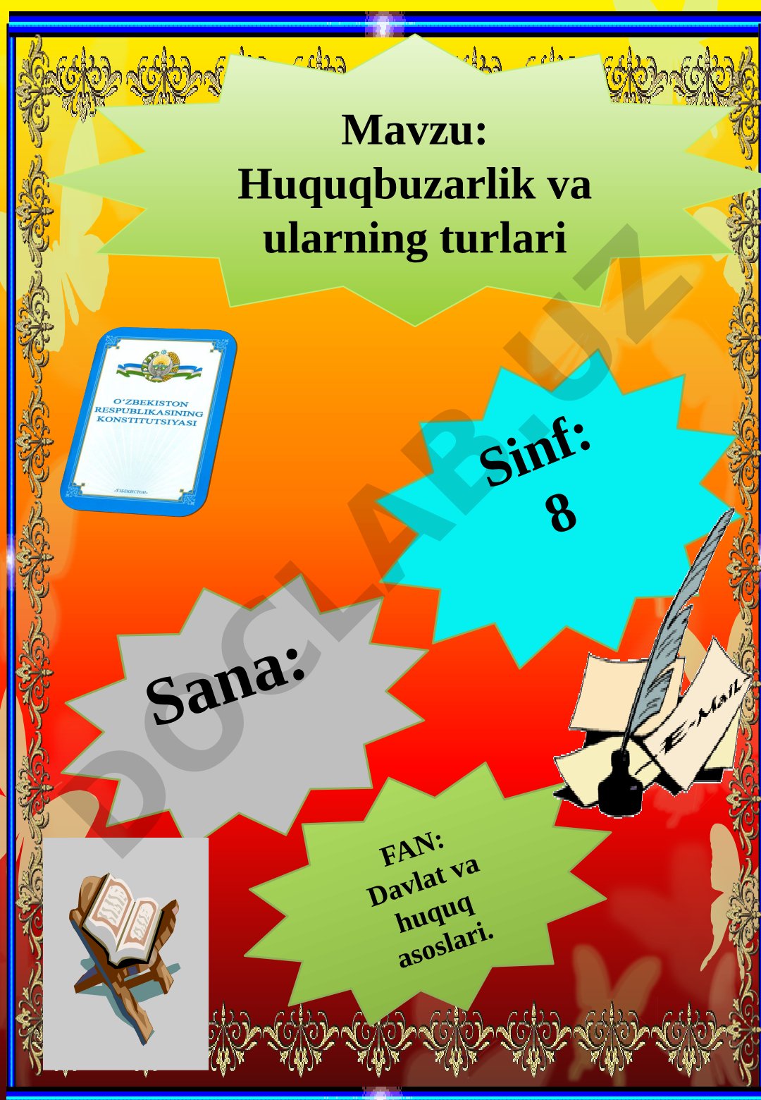 Huquqbuzarlik va ularning turlari