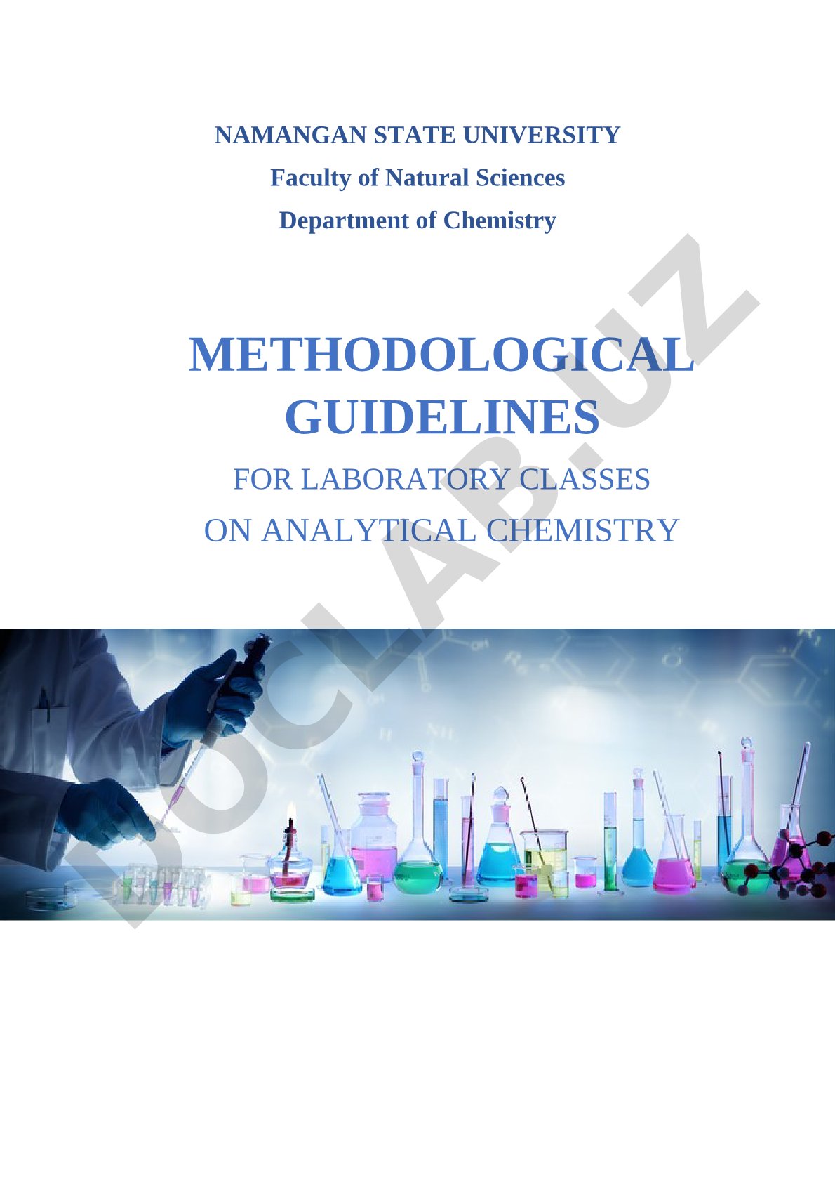 Analytical Chemistry Laboratory Safety Rules and Procedures