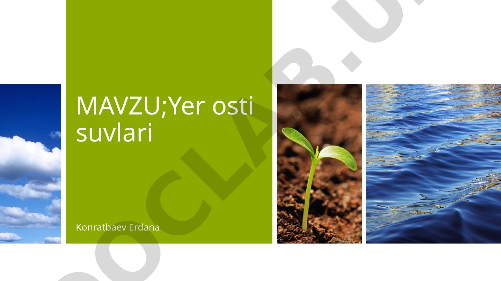 Yer osti suvlari
