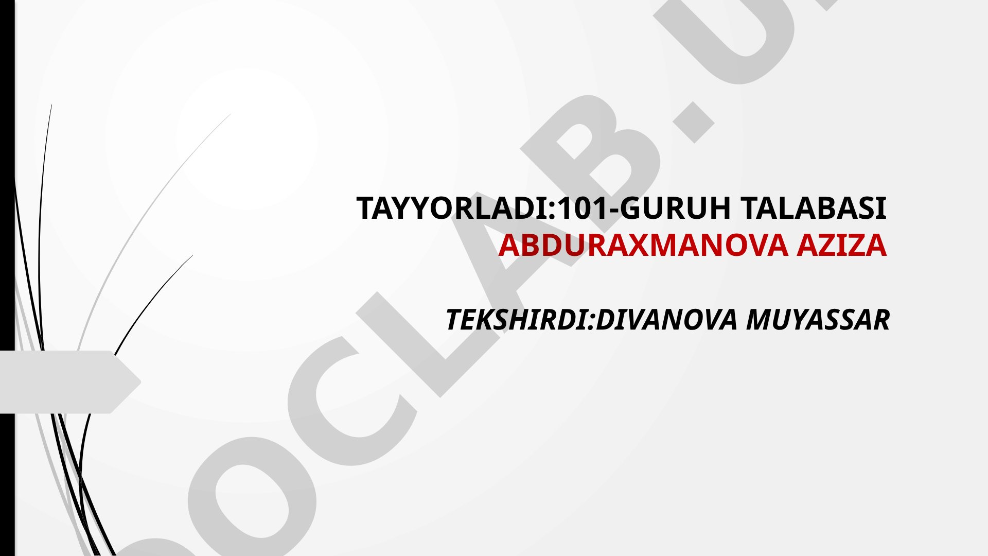 To'plam tushunchasi to'plamlar ustida amallar va ularning xossalari