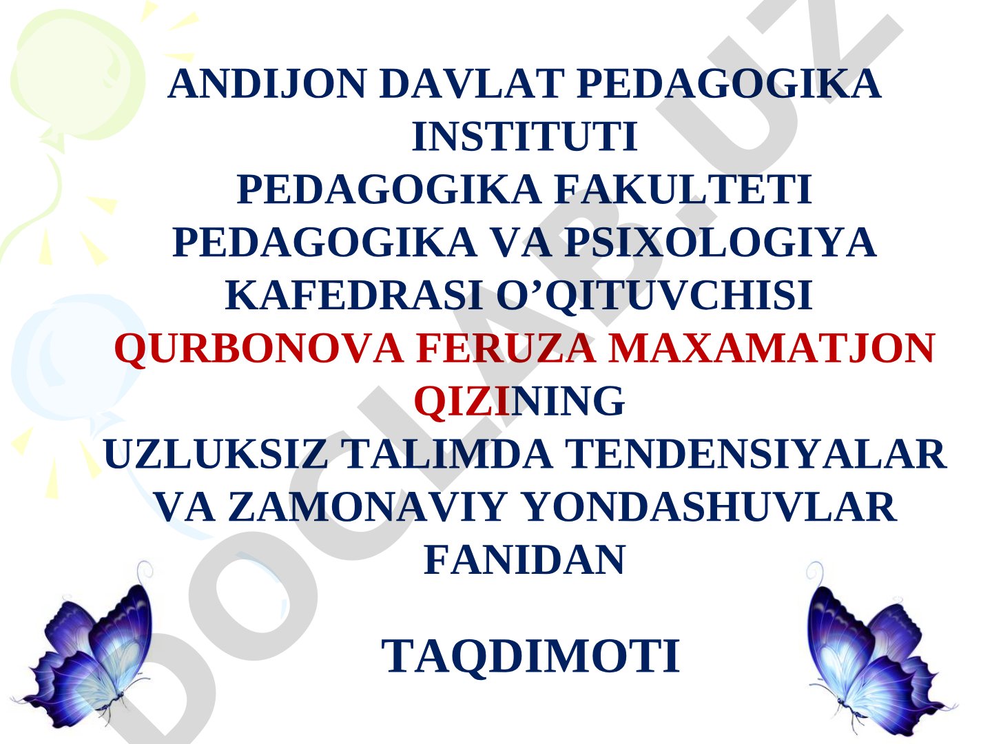 Ta'limning xalqarolashuvi va globallashuvi