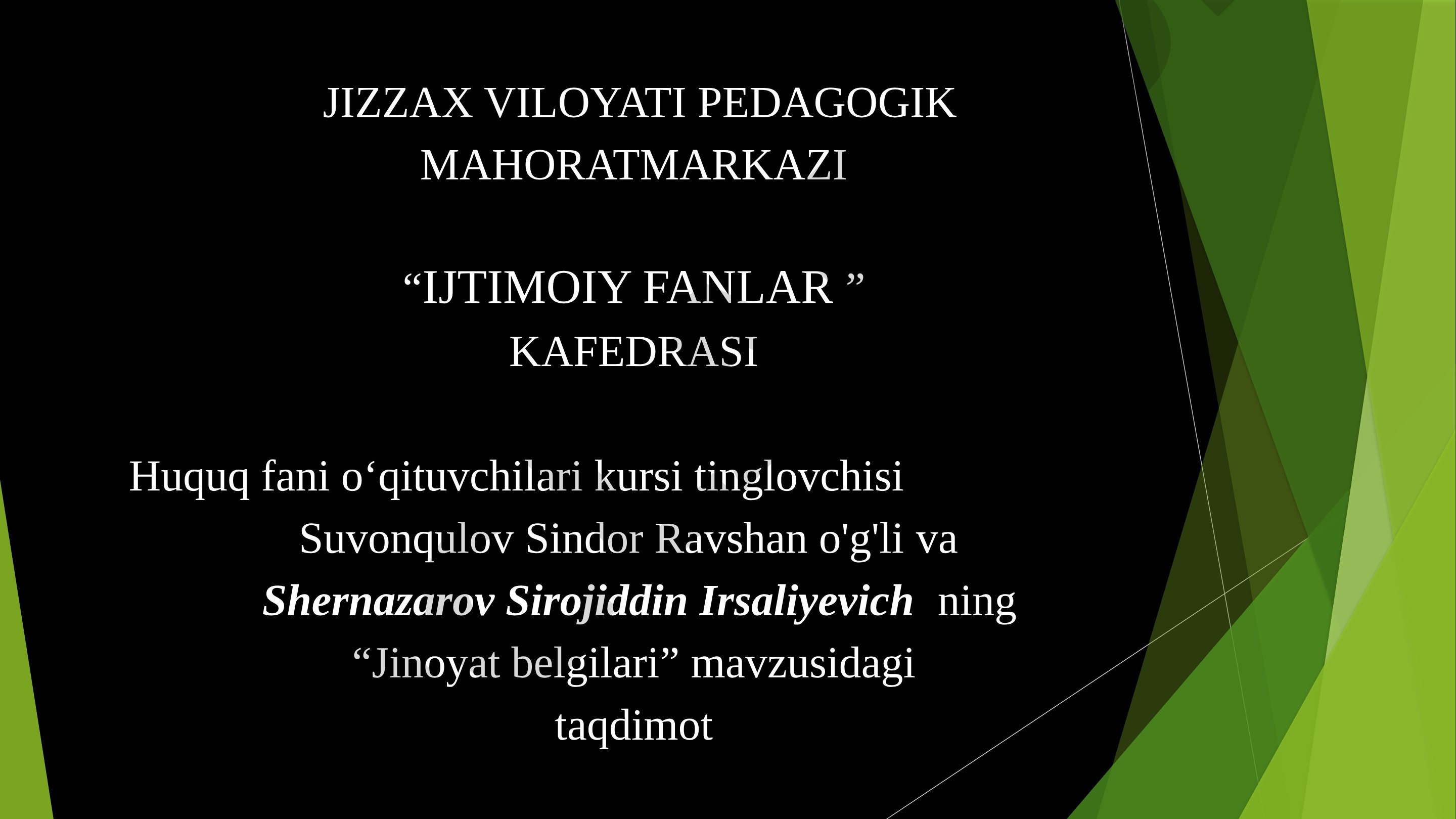 Jinoyat belgilari