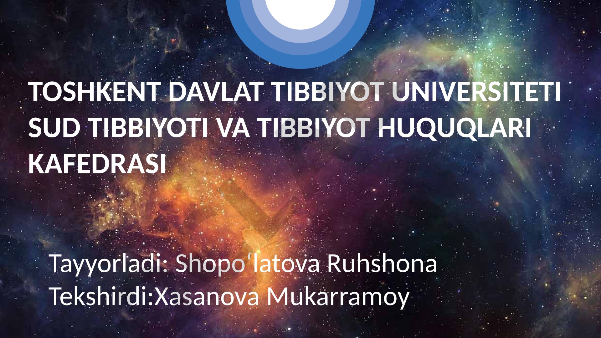 Xospislarning vujudga kelish tarixi