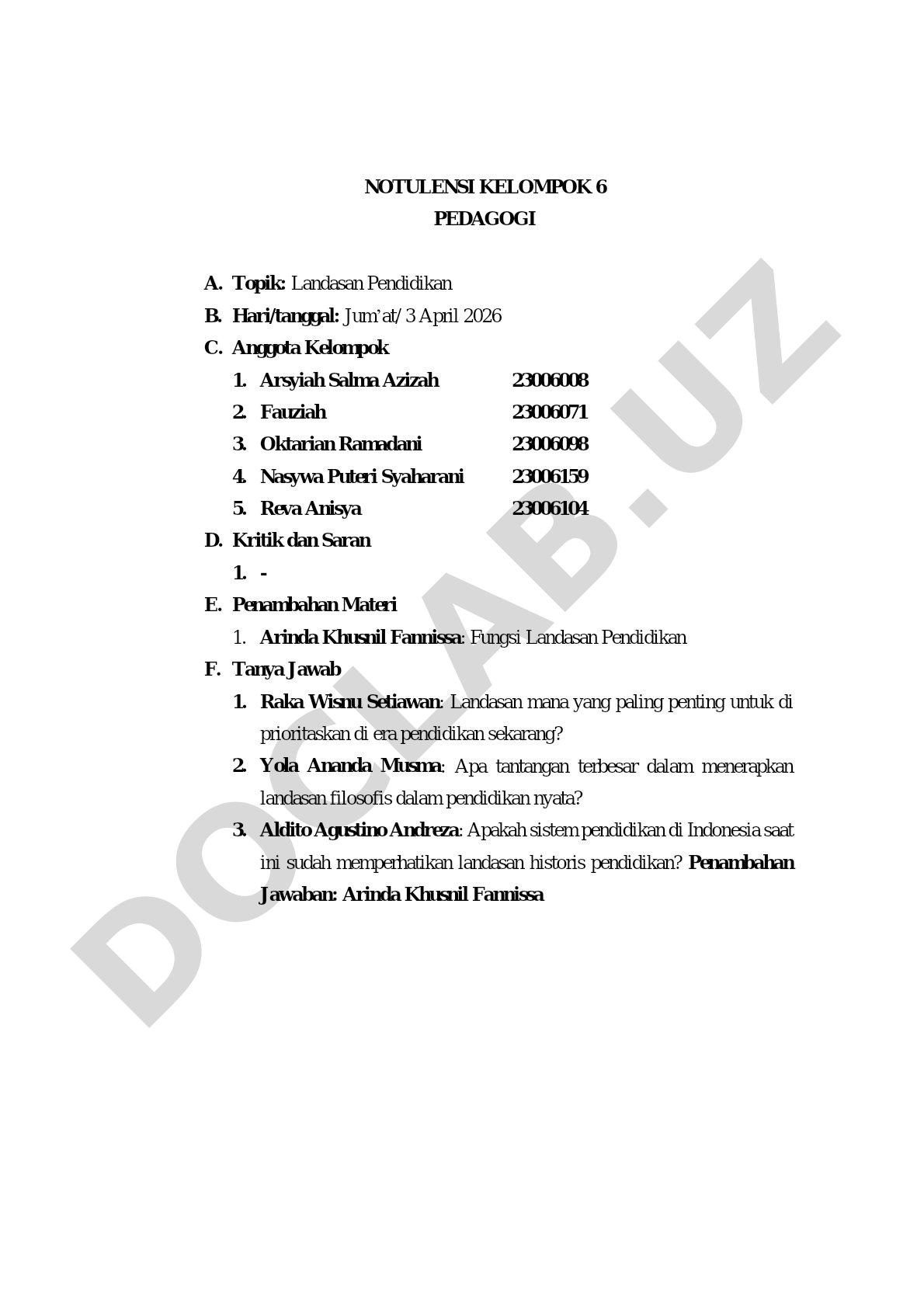 Landasan Pendidikan