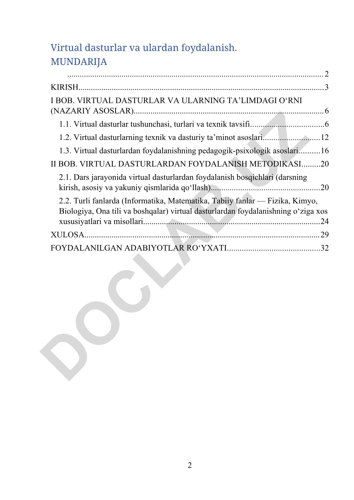 Virtual dasturlar va ulardan foydalanish