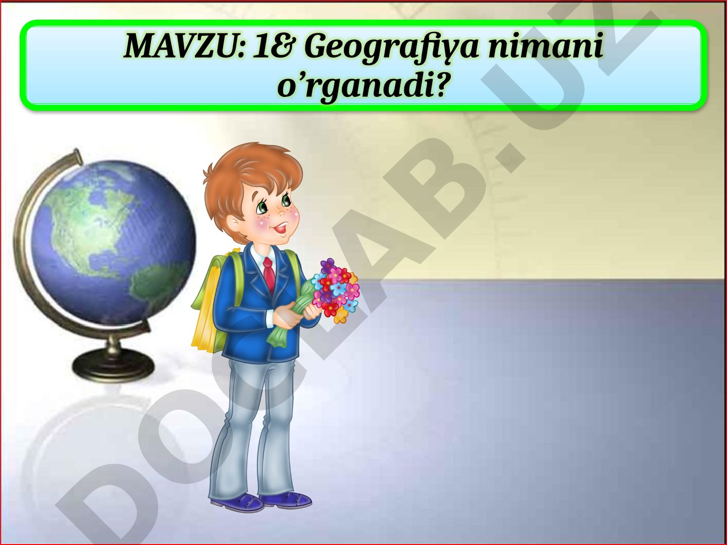 Geografiya nimani o'rganadi
