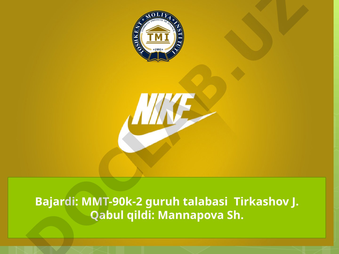 (talaffuzi: nayki) - sport mahsulotlari ishlab chiqaruvchi Amerika xalqaro kompaniyasi