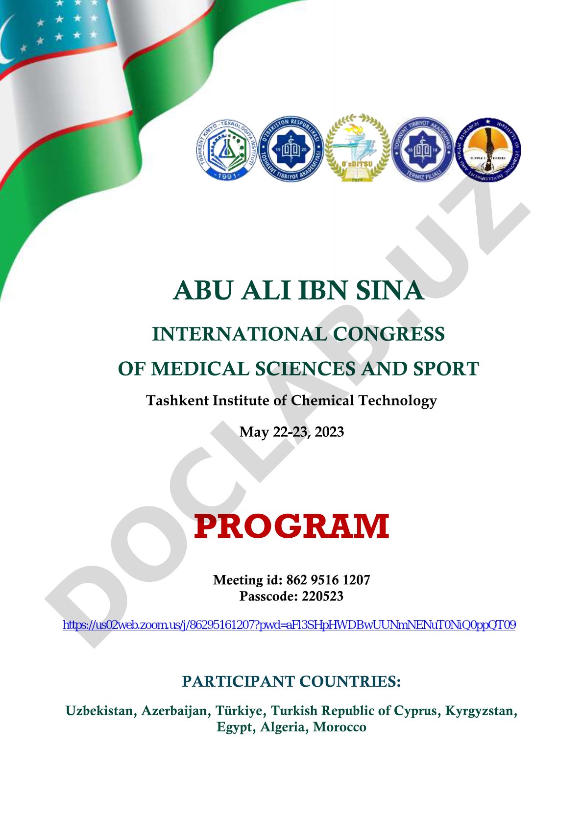 ABU ALI IBN SINA International Congress of Medical Sciences and Sport