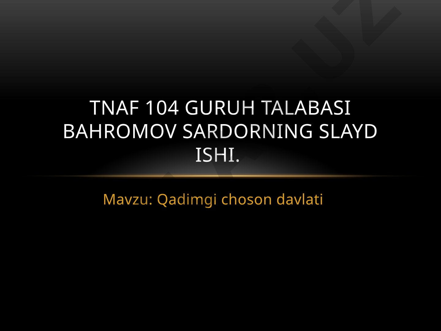 Ilk temir davrida Koreya yarim orolida Qadimgi Choson davlatining shakllanishi va Tangun