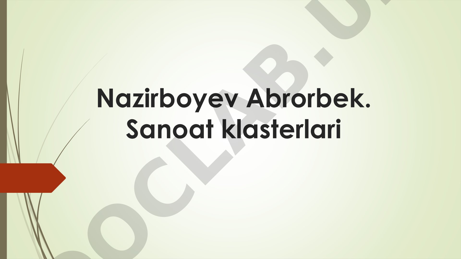 Sanoat klasterlari