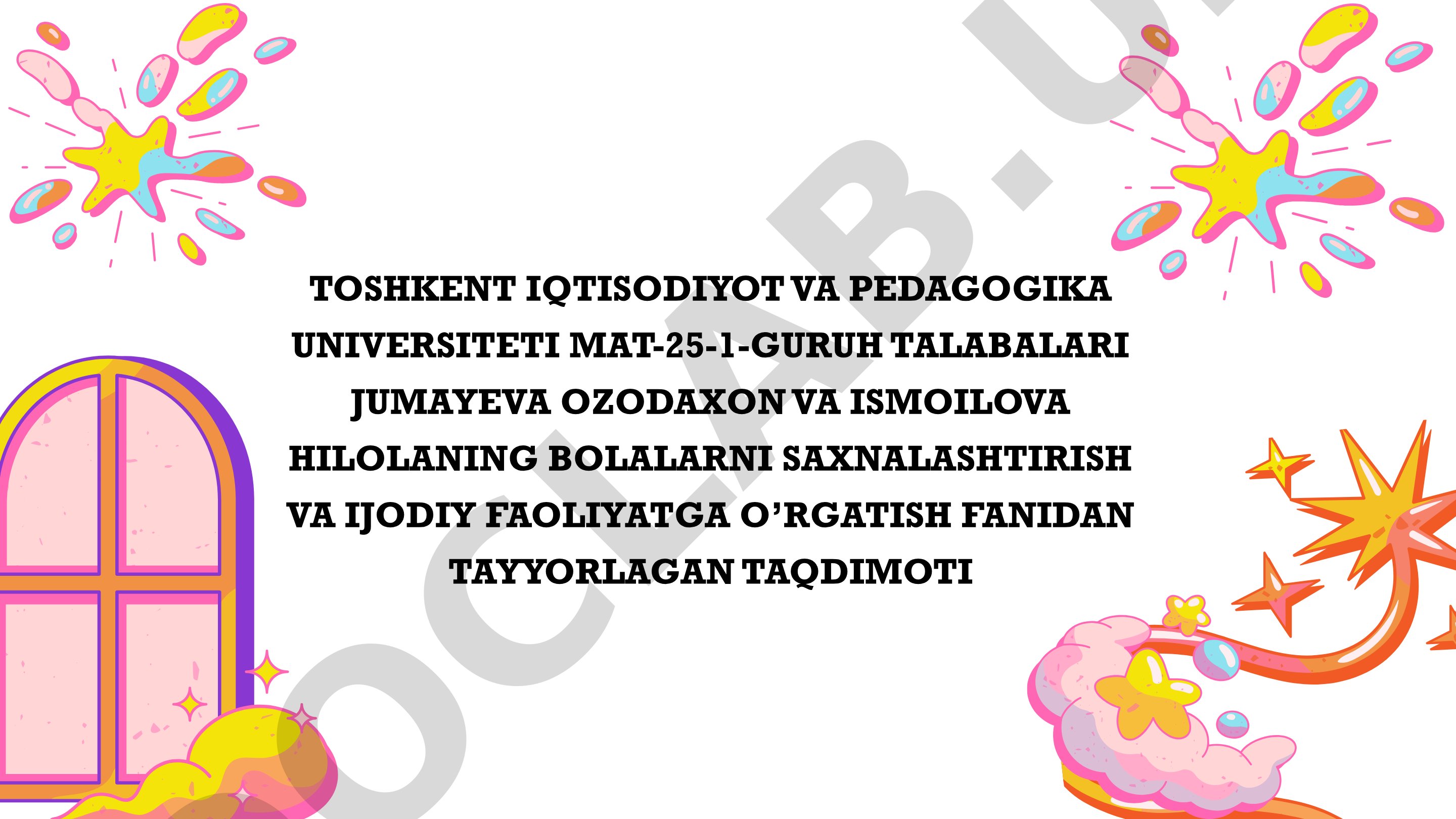 Bayram ertaklarida rollarni taqsimlash va nutq madaniyati