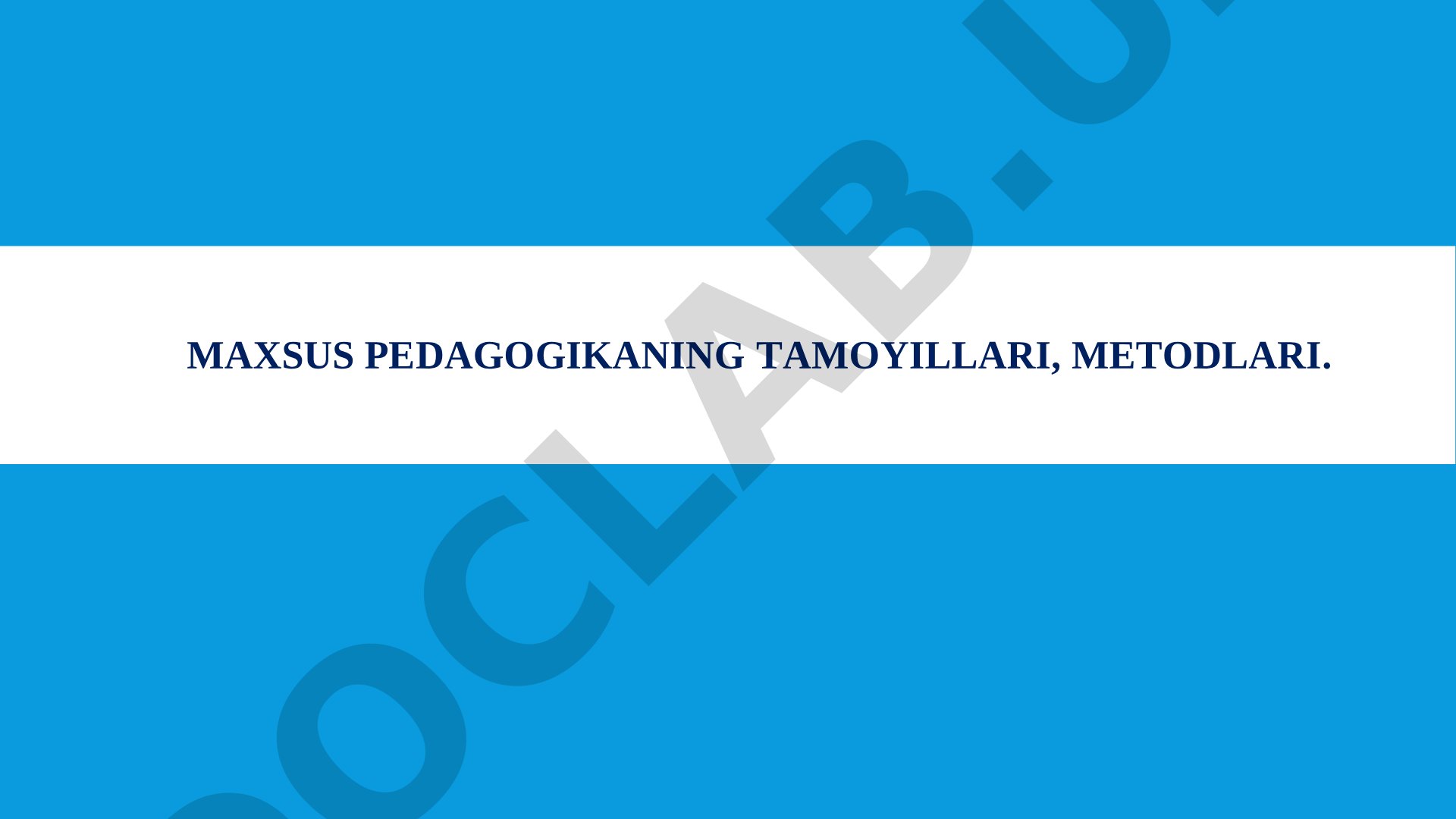 Korreksion pedagogikaning metodlari