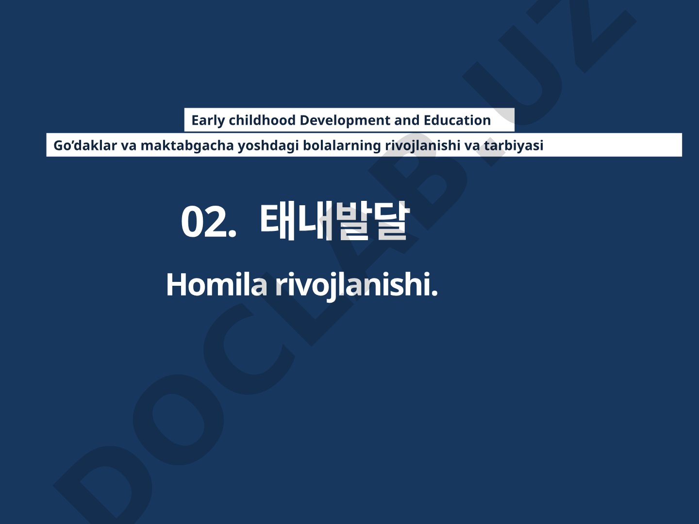 Homiladorlik, homila rivojlanishi, ta'sir omillari, genetik konsultatsiya va prenatal