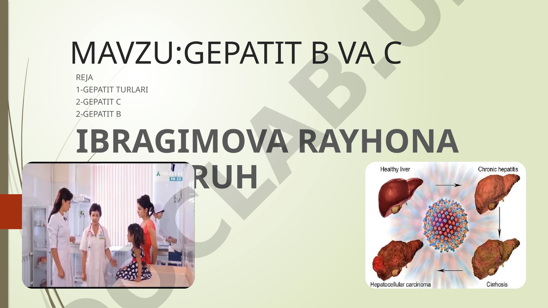 Gepatit B va C