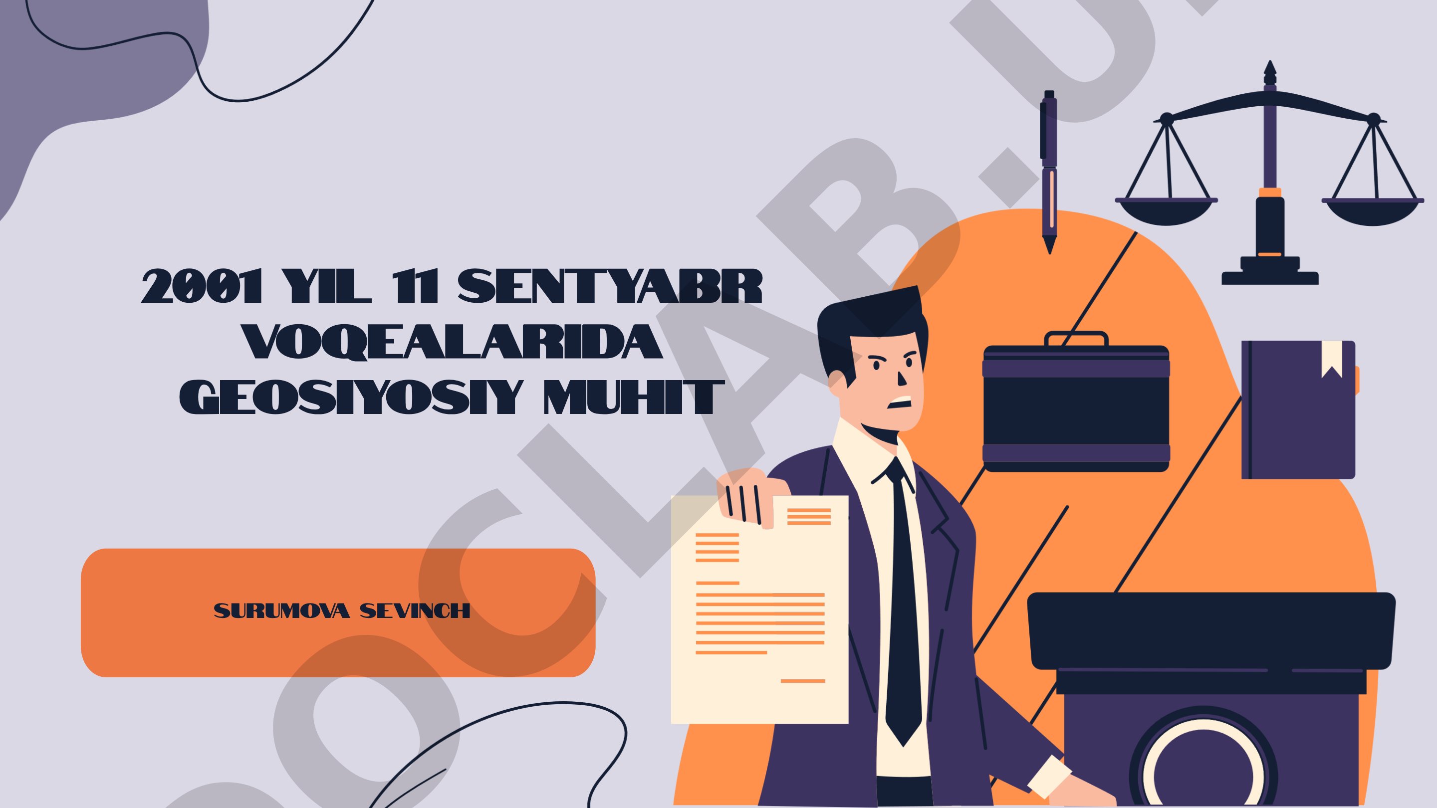 2001 yil 11 sentyabr voqealarida geosiyosiy muhit