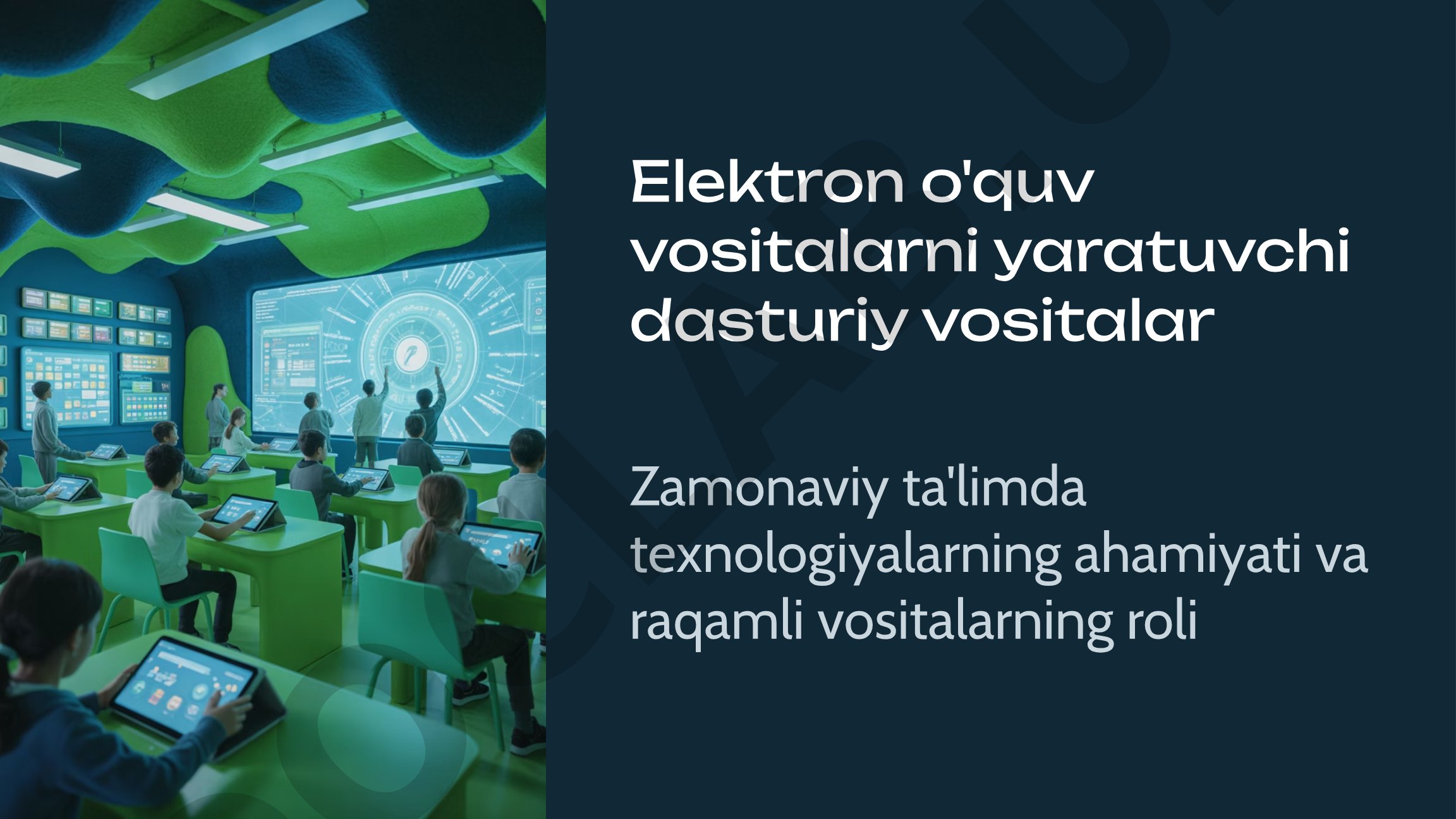 Elektron o'quv vositalarni yaratuvchi dasturiy vositalar