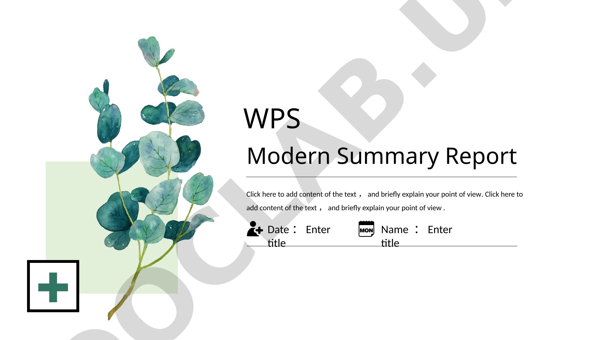 Modern Summary Report