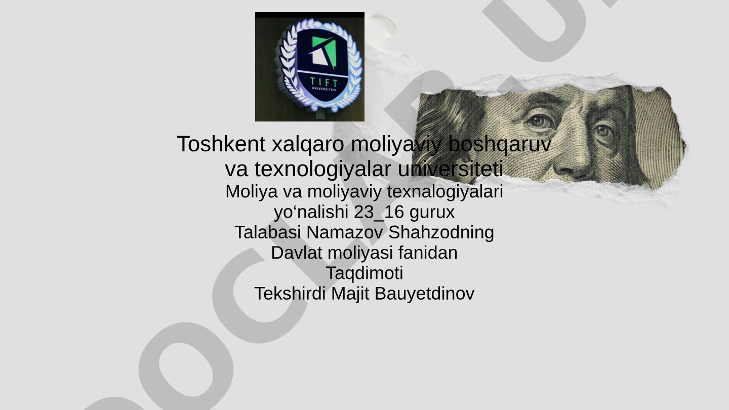 Davlat krediti: mohiyati, turlari va ahamiyati