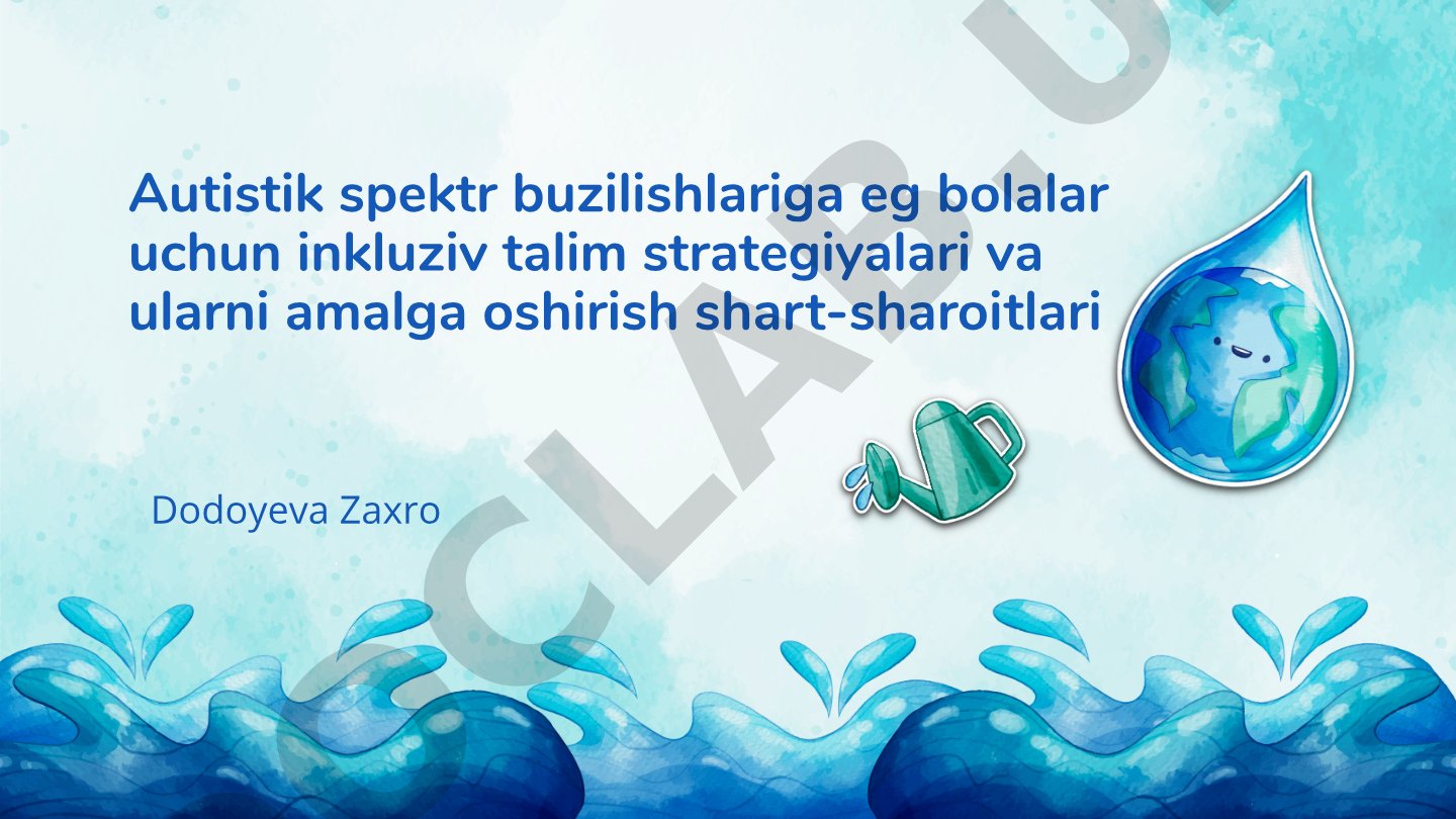 Autistik spektr buzilishlariga ega bolalar uchun inkluziv ta'lim strategiyalari va ularni amalga oshirish shart-sharoitlari