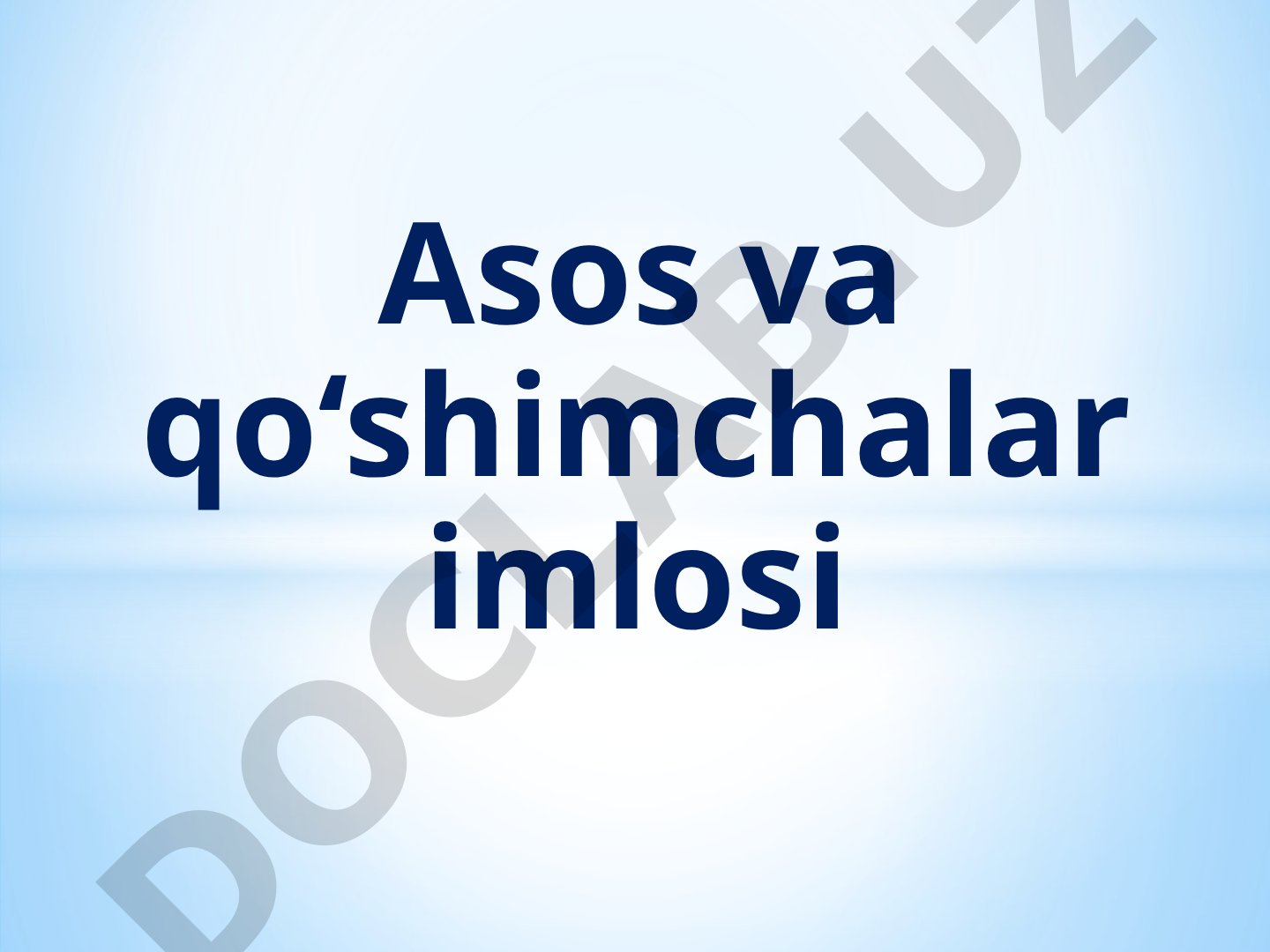 O'zbek tilida so'z yasash va egalik qo'shimchalari imlosi